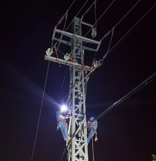 通過供電部分連夜搶修，快速康復(fù)了供電